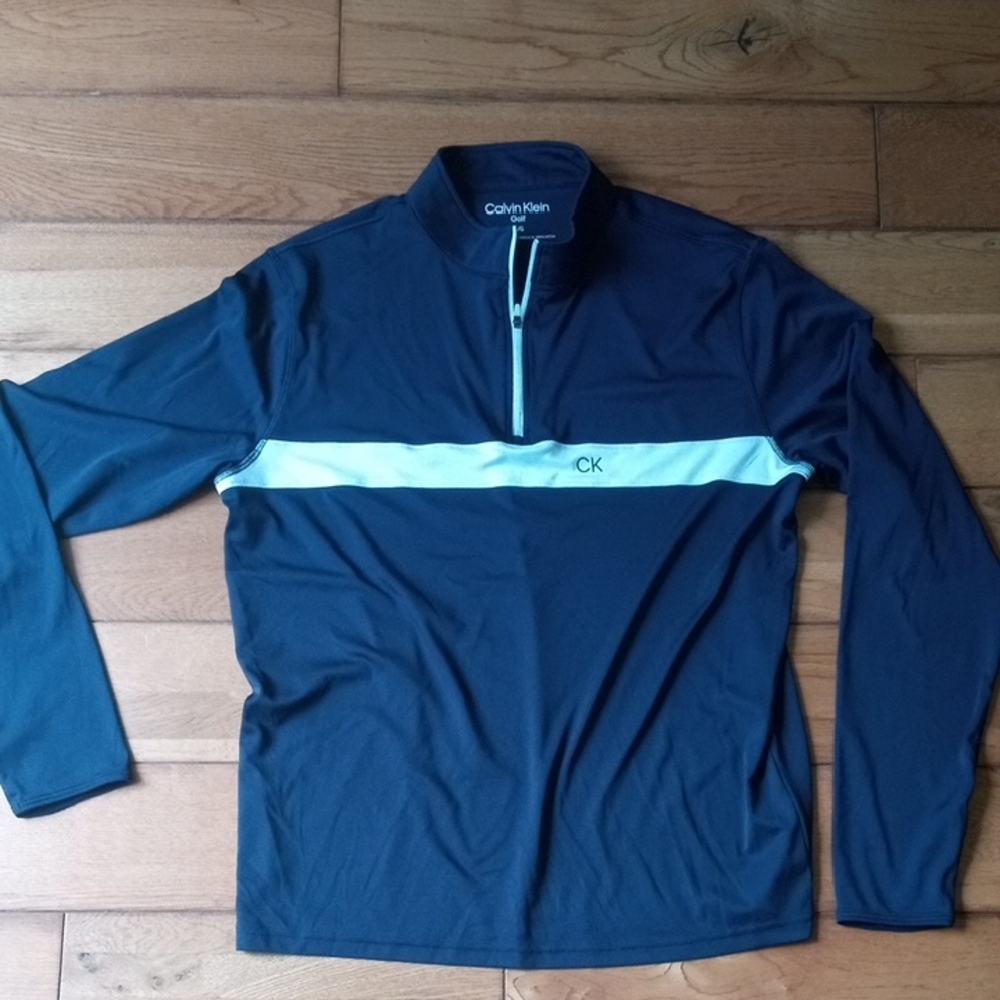 Calvin Klein Dark Blue Half-Zip Pullover